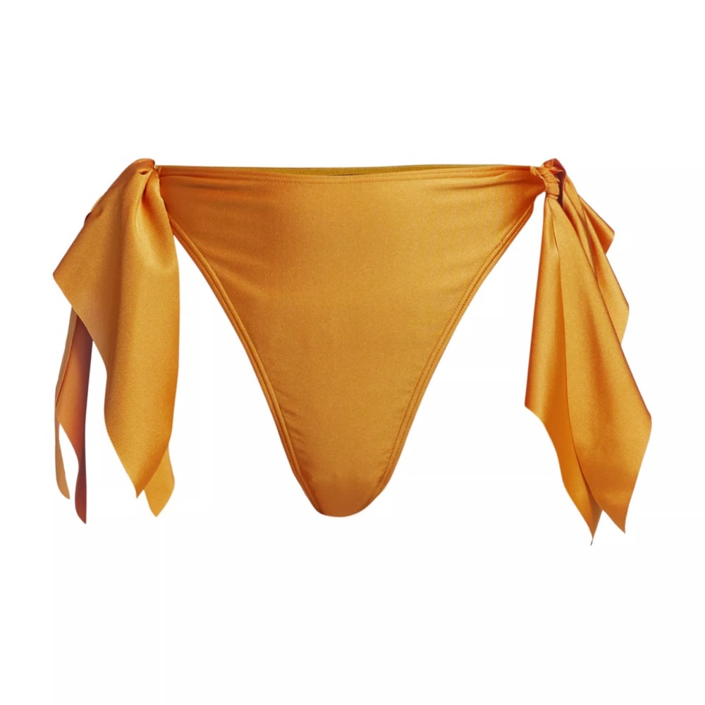 Andrea Iyamah Rai Tie-side Bikini Bottoms “Golden”